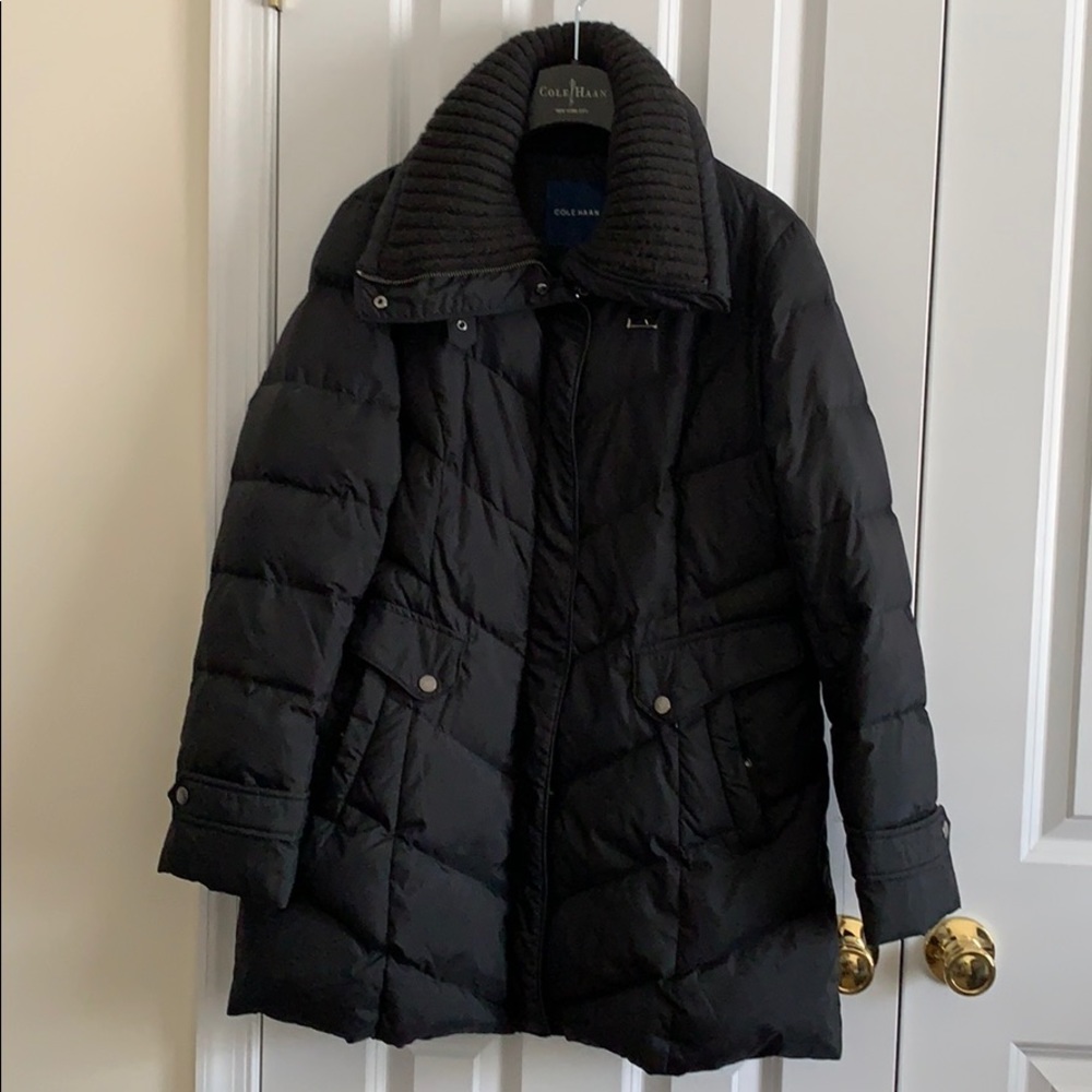Cole Haan Down w/ Knit Collar